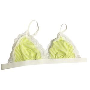 Cosabella triangle bralette lace trim